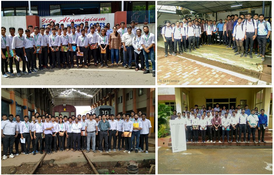 DBCE Make Industrial Visit To Albea Group, City Aluminum, Konkan Railway And Alcon Hyundai