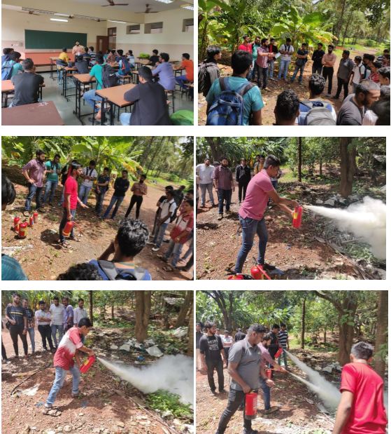 A hands on session on Fire Safety & use of Fire extinguishers 2