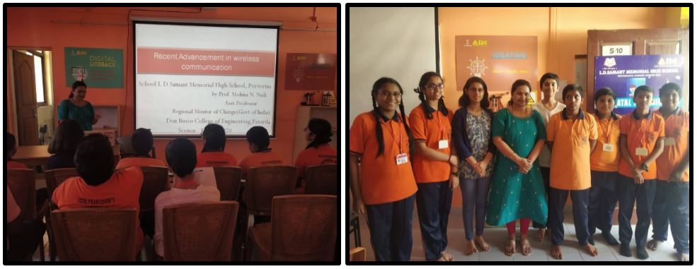 Mohini Naik invited as a Resource person to give a talk on Recent Advancement in wireless Communication