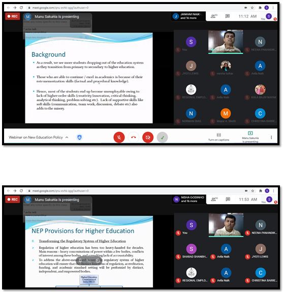 Webinar on New Education Policy